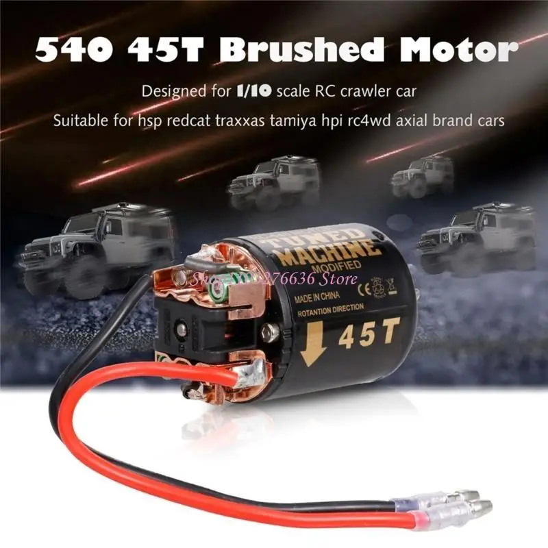 R6FD RC Products 540 Brushed Motor Suitable for 1/10 RC Car Use 7.4V
