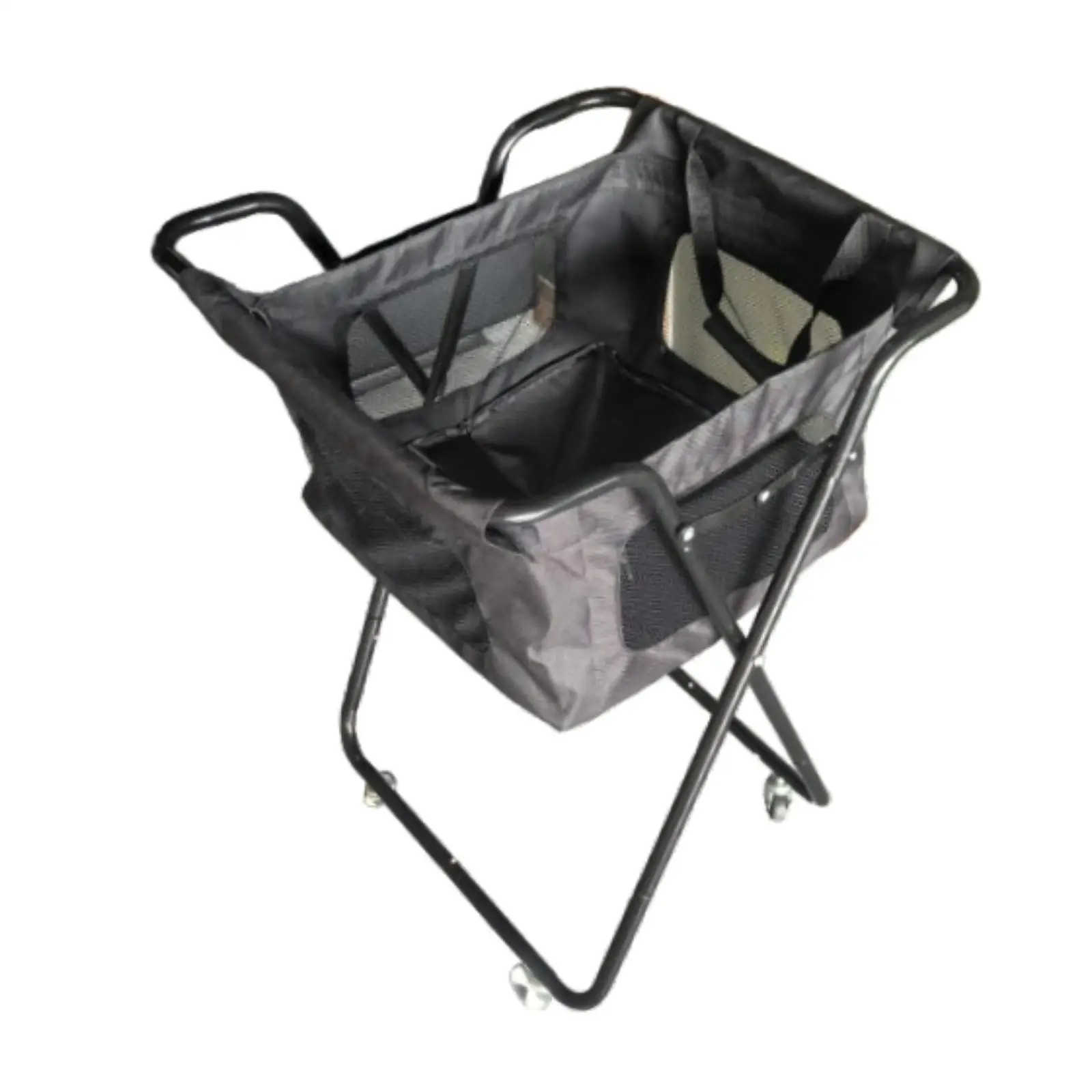 

Pickleball Tennis Ball Hopper Carrying Case Practice Equipment Cart Foldable for Coaches Men Women Softball Training Teaching