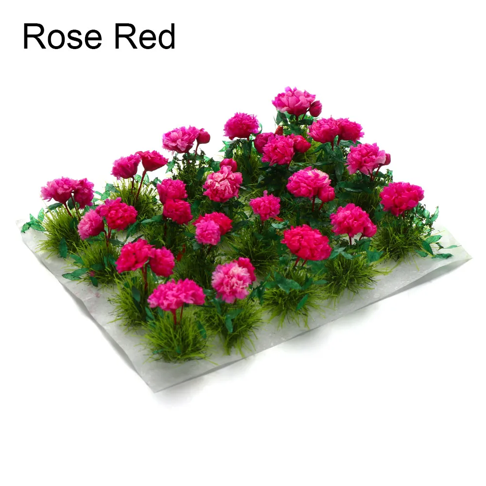 Gift Wargame Material Fairy Garden Scene Model Miniature Flower Cluster Sand Table Layout Static Grass Tufts