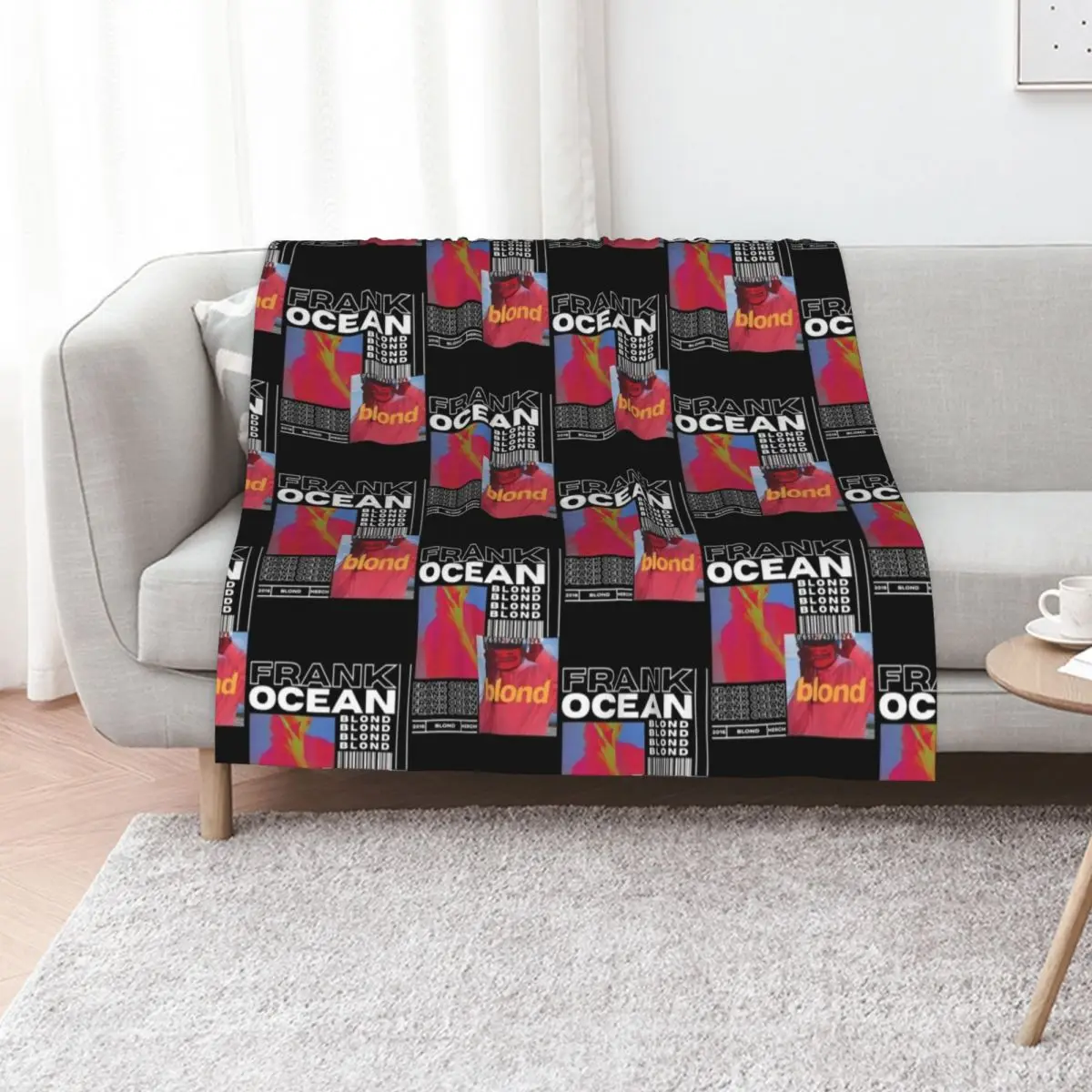 

Frank Ocean Album Cover Throw Blanket Softest Blankets For Sofas Custom Furrys Blankets