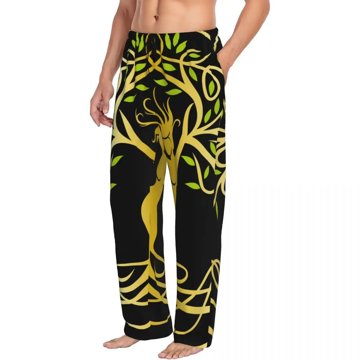 Tree Of Life Men's Casual Pajama Sleeping Pants Lounge Loose Trousers Comfortable Nightwear