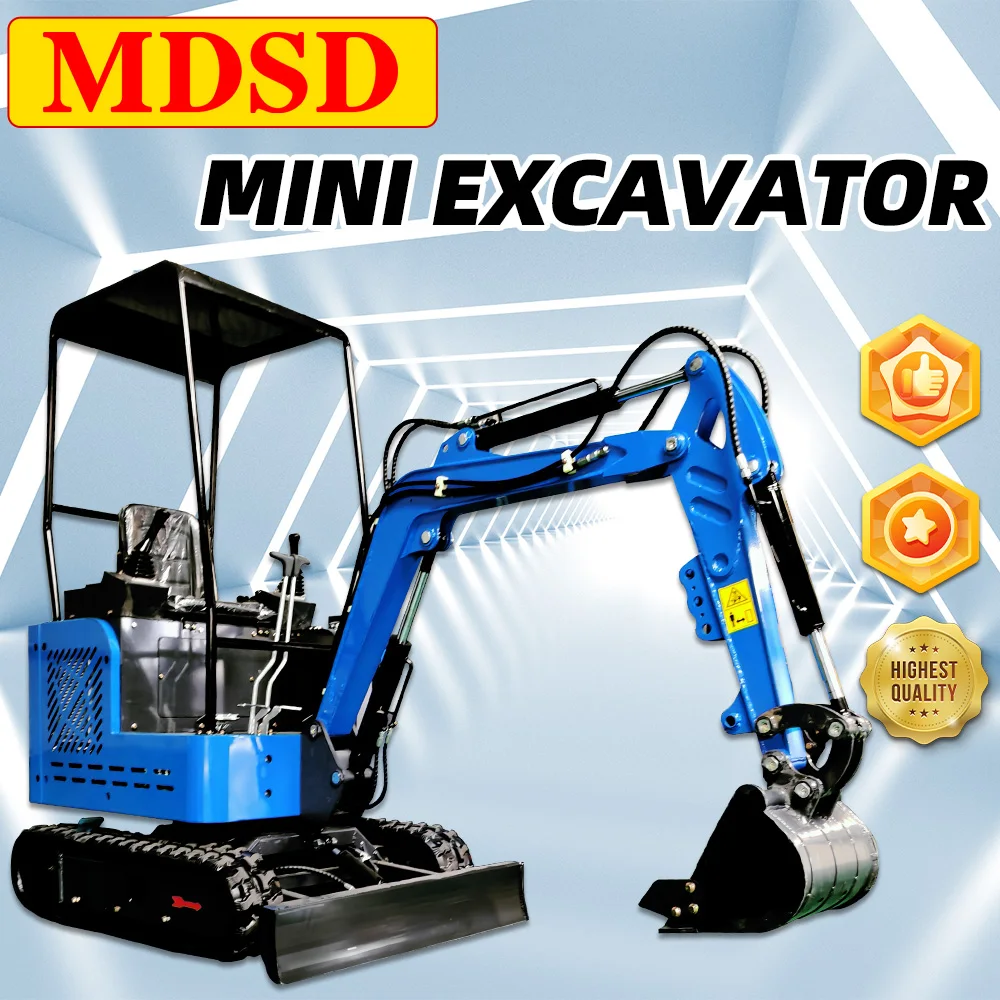 Mini escavatore da 1,2 tonnellate Mini escavatore facile da usare per Kubota con piccolo escavatore a basso prezzo per attrezzature da costruzione compatte