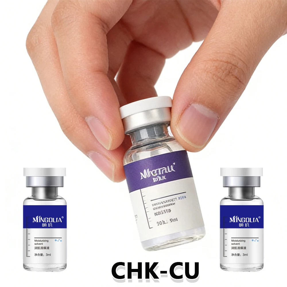 Blue Copper Peptide Freeze-Dried Powder Set CHK-CU Oligopeptide Essence Repairs Sensitive Shrink Pores Skincare Serum