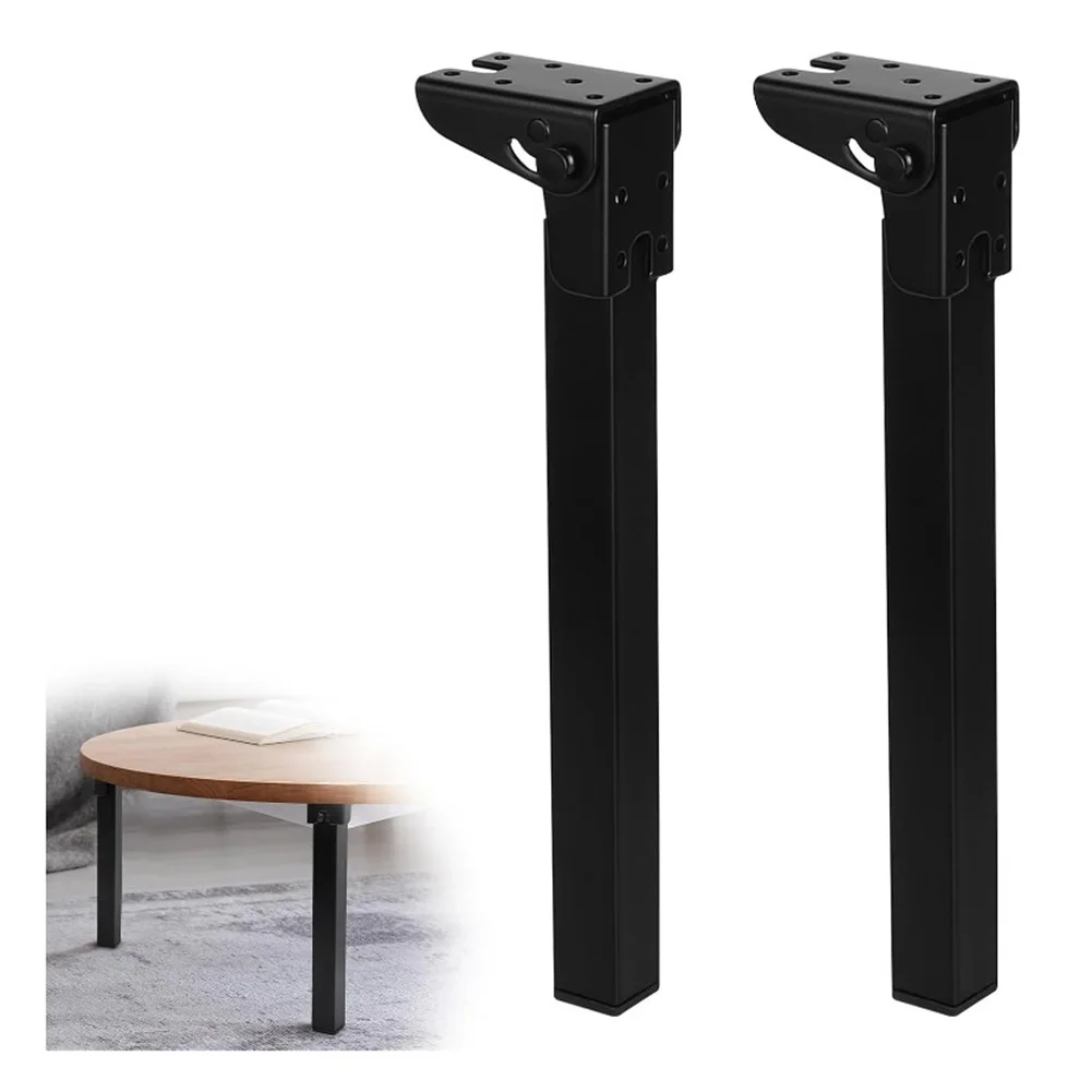 Iron Legs Furniture Legs Coffee Tables Spring Hinges Sturdy Construction Compact Folding Easy Installation For Tables For Beds
