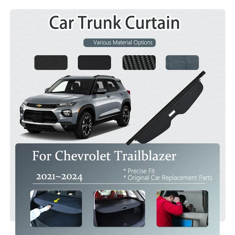 

Car Trunk Curtain Cover For Chevrolet Trailblazer RS 2021~2024 Retractable Luggage Trunk Rack Partition Shelter Car Accessories