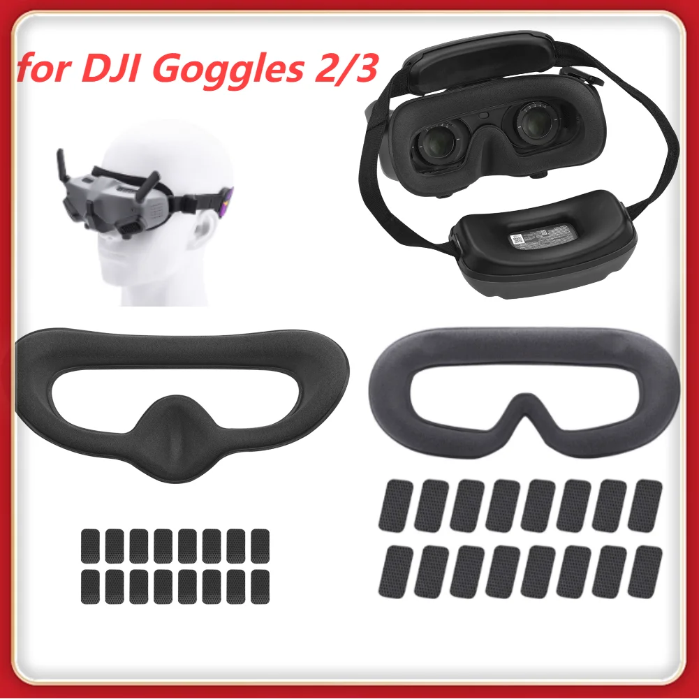 Sponge Eye Pad Face Cushion Cover Anti-Light Leakage Face Padding Accessories Eye Mask Pad for DJI Goggles 2/Goggles 3