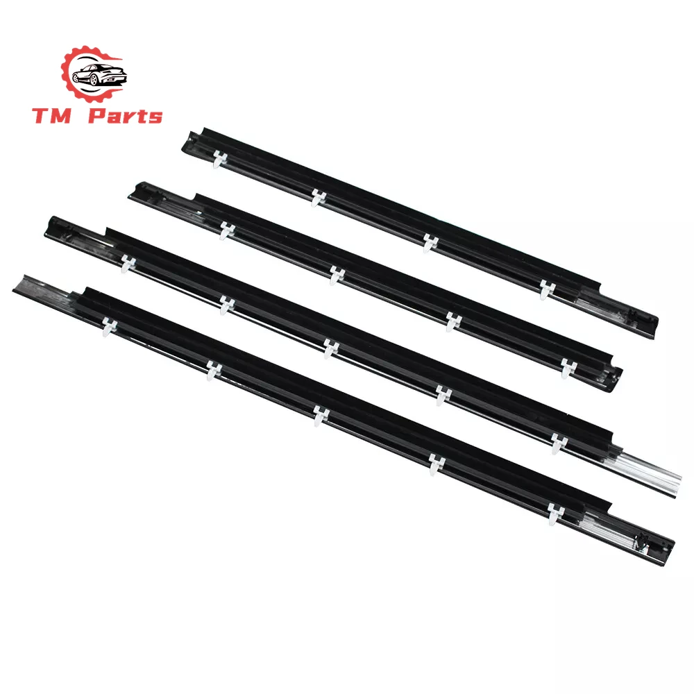 

4Pcs Car Window Weatherstrip Black For Toyota Sequoia 99-07 Car Weatherstrip Window Moulding Trim 75710-0C010 75730-0C010