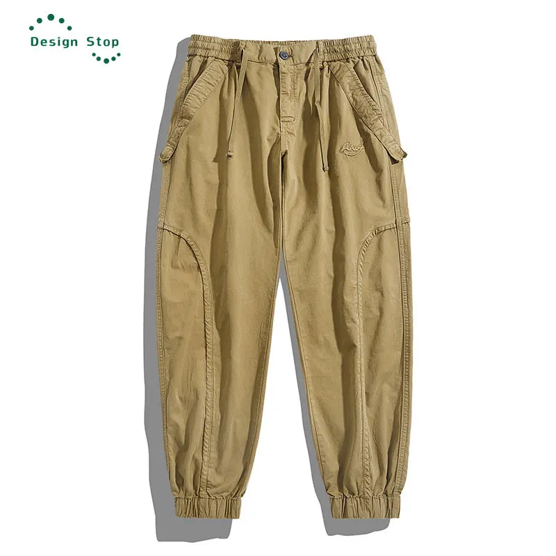 Stylish Mens Cargo Pants Male Outdoor Camping Loose Casual Fashion Long Pants