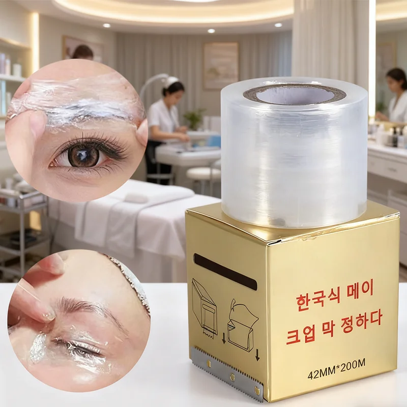 Disposable Tattoo Plastic Wrap 3pcs Eyebrow Lip Film for Microblading PMU Permanent Makeup Protection Cover Beauty Salon Supplie