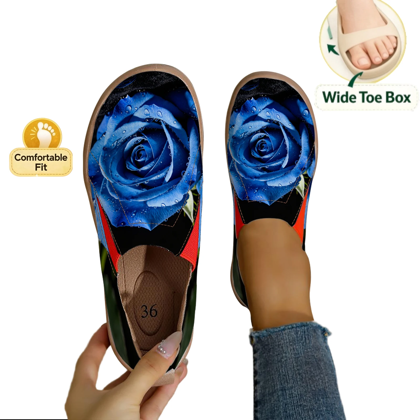 Damen-Slip-On-Schuhe mit breit – Women'S Shoes With Wide Toe Box Bewertung und Preis