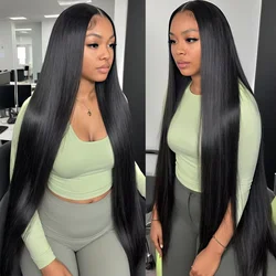 Transparent 13x4 13x6 Lace Front Human Hair Wigs Brazilian 360 Straight Lace Frontal For Women PrePlucked 4x4 5x5 Closure Wig