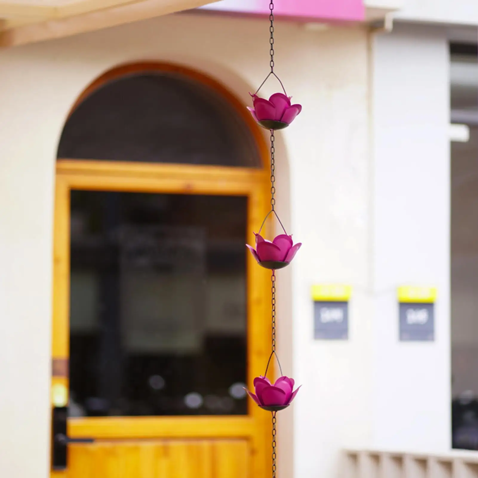 

Декоративная дождевая цепь, металлическая роза, ловушка для дождя, разделитель дождевой воды, сверхмощный инструмент для ловли воды для дома, крыши, сада, на открытом воздухе