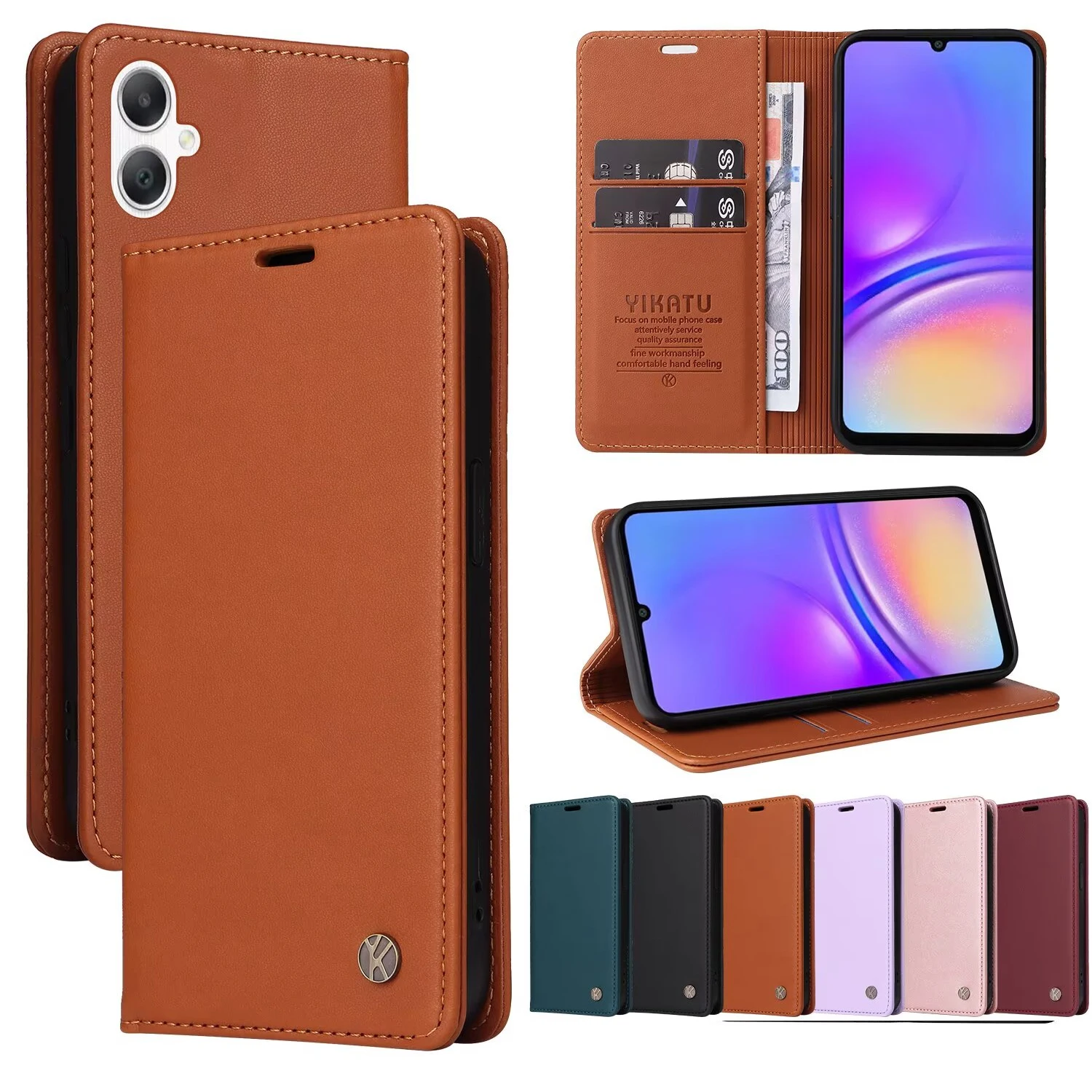 

Wallet Leather Case For Samsung Galaxy A23 4G A22 5G A21 A21s A20 A16 A15 A14 A13 A12 A10 A9 A8 A7 A6 Plus A5 A3 A06 A05S 2018
