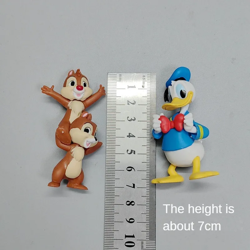 Disney Donald Duck Toy Anime Action Figures Cartoon Cake Decoration Model Doll Kids Baking Accessories Office Desktop Ornament