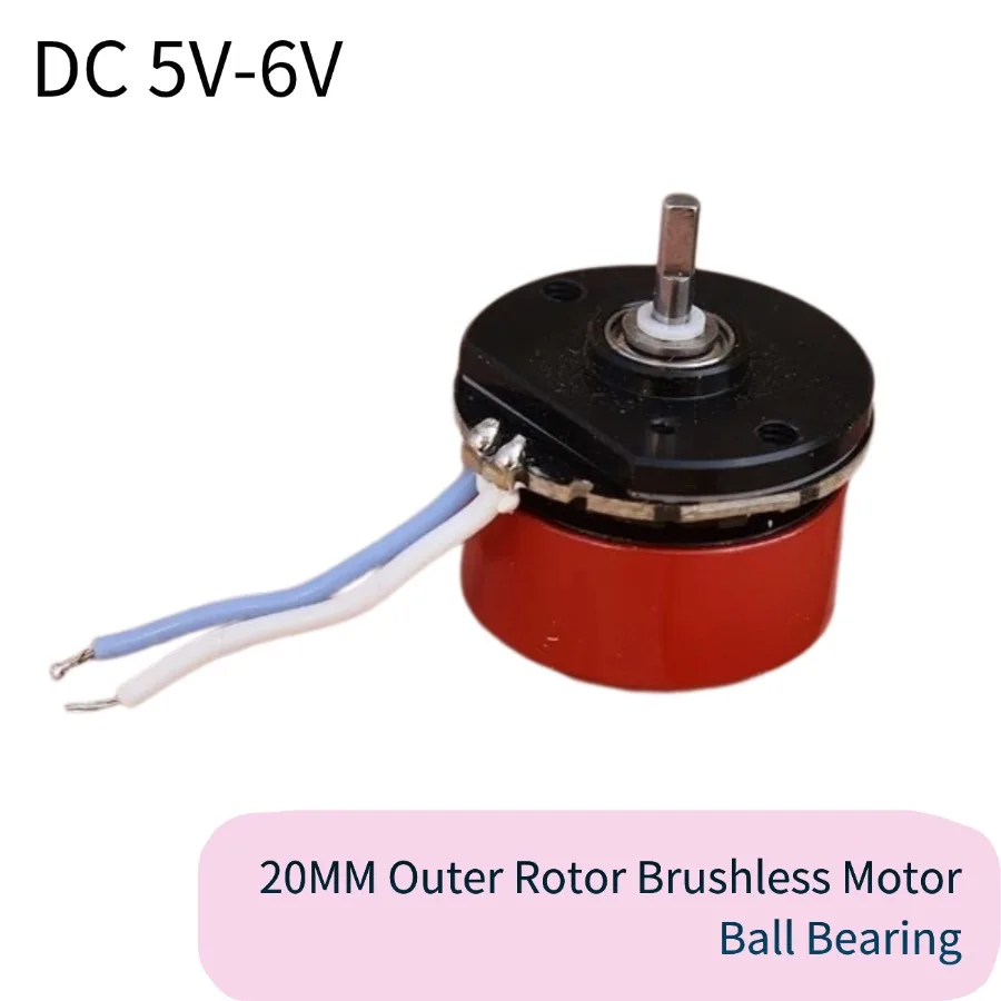 울트라 마이크로 20MM 외부 로터 브러시리스 모터 볼 베어링 DC5V-6V 내장 드라이버 보드