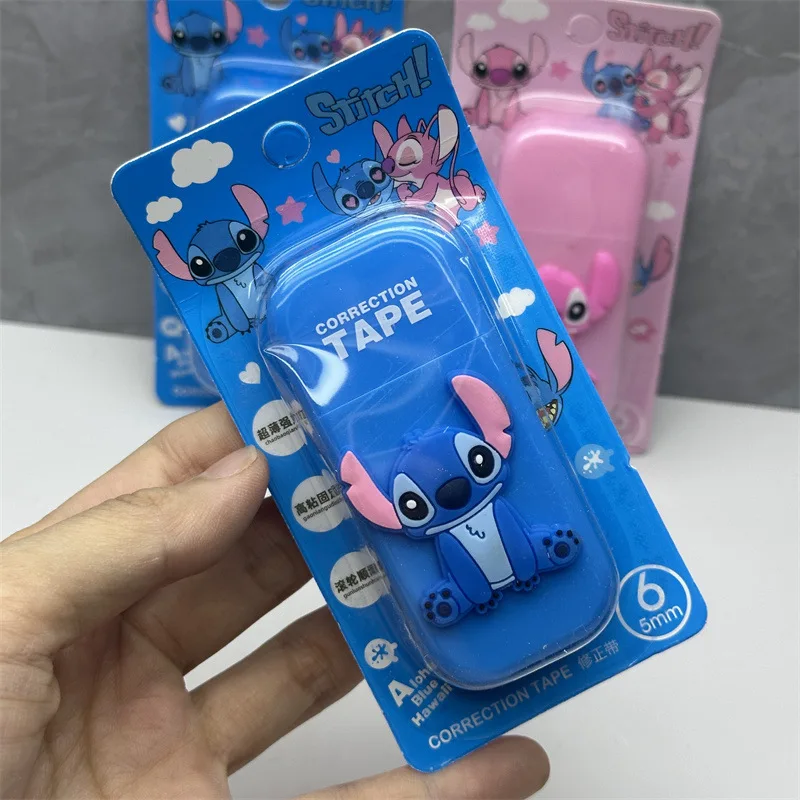 1/4Pcs Stitch Disney Correction Tape 3D Stereoscopic Homework Correction Artifact Alteration School Supplies Correction Tape