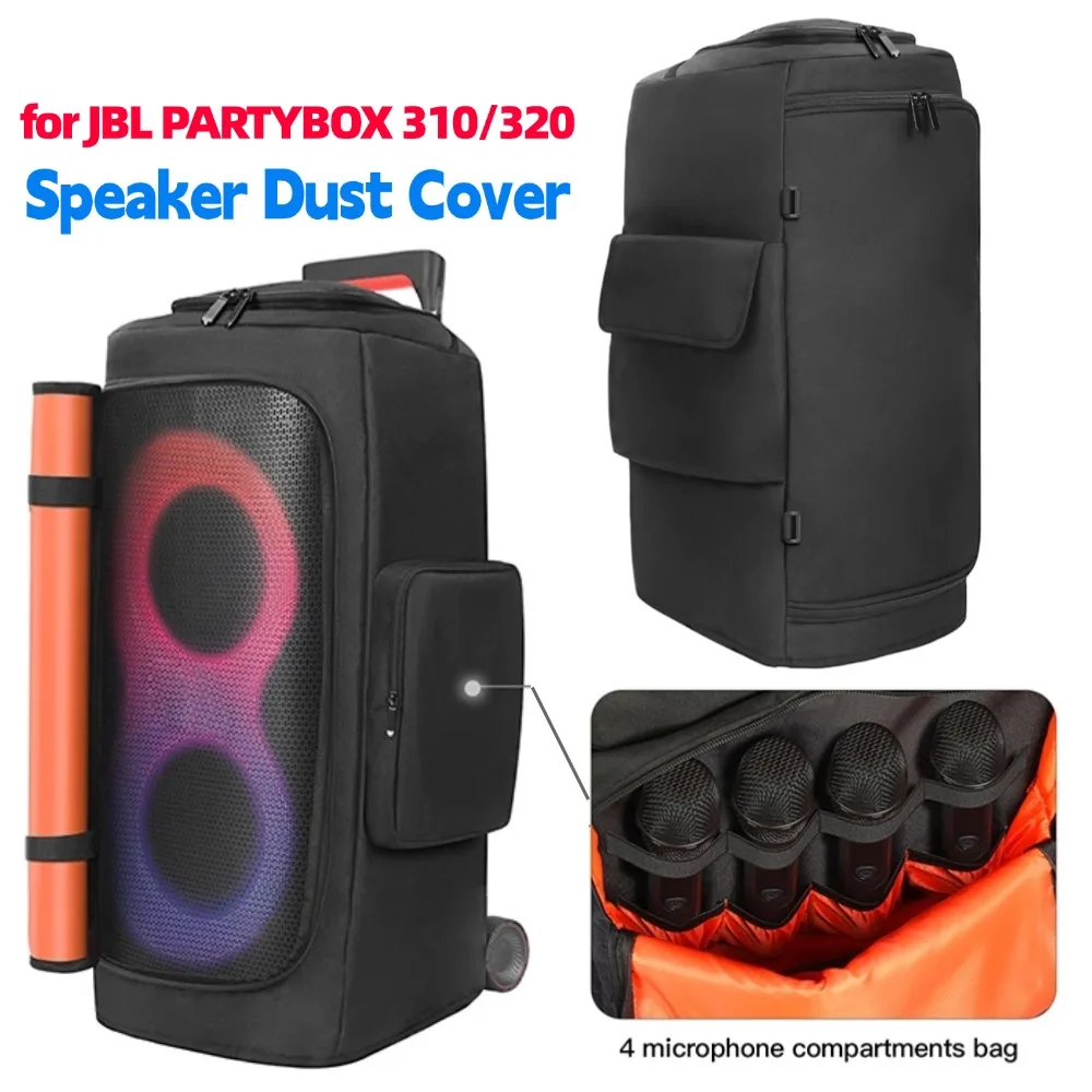 Housse anti-poussière pour haut-parleur Portable JBL PARTYBOX 310/320, sac de rangement pour haut-parleur rembourré Double face, étui de protection de voyage