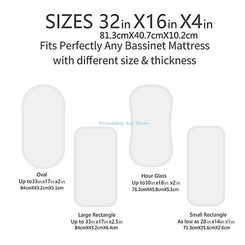 F1CB الطفل ملاءة سرير لحديثي الولادة حشية متغيرة كم لينة ومريحة المجهزة ملاءات حمالات غطاء مرتبة #6