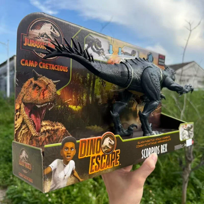 In Stock Jurassic Cretaceous Adventure Camp Scorpio Tyrannosaurus Rex Sound Effect Scorpion Dinosaur Model Children's Toy HBT41