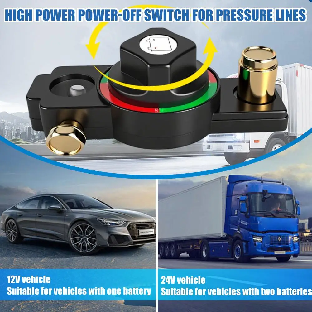 

Автоматическое отключение автомобильного аккумулятора с защитой от утечек ﻿ Ручная схема 12 В/24 В, универсальные детали, цинковый выключатель из сплава Z8F4