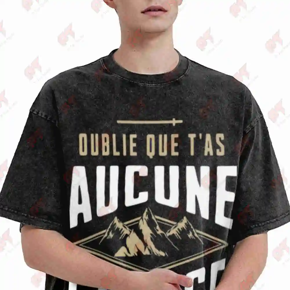 Forget You Have No Chance Go For It Jean-Claude Dusse Vintage Washed Tee Pure Cotton T-Shirt