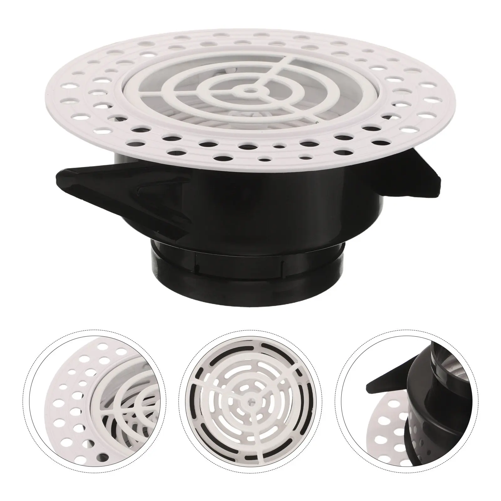 Round Air Vent Cover 75Mm Opening Diameter Invisible Air Outlet Ultra Thin Ceiling Mounted Diffuser for Kitchen Bathroom