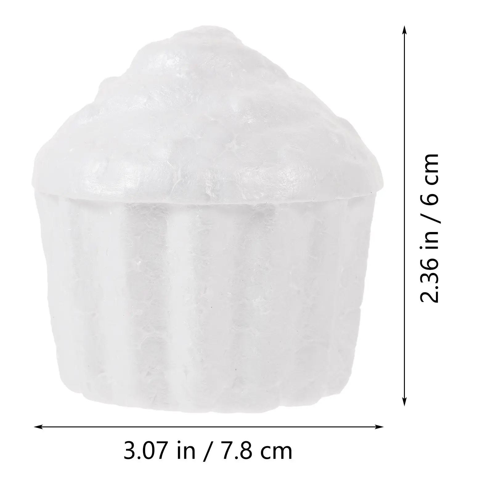 10Pcs 7.8cm Foam Cake Models for Children Creative Craft Projects Educational Art Activity Paint Color Glue Pin DIY Cake