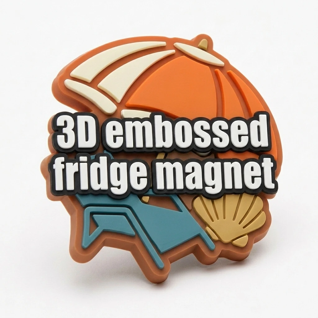 Wholesale Custom Printed PVC Fridge Magnet 3D Raised‑Design Personalized Refrigerator Decor Sticker Souvenir Gift