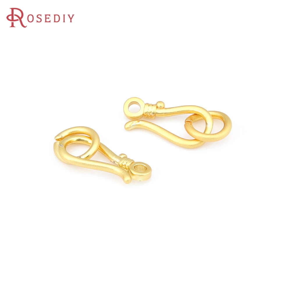 10 مجموعات ماتي الذهب اللون أساور نحاسية ربط المشابك عالية الجودة لتقوم بها بنفسك مجوهرات اكسسوارات مواد صنع المجوهرات