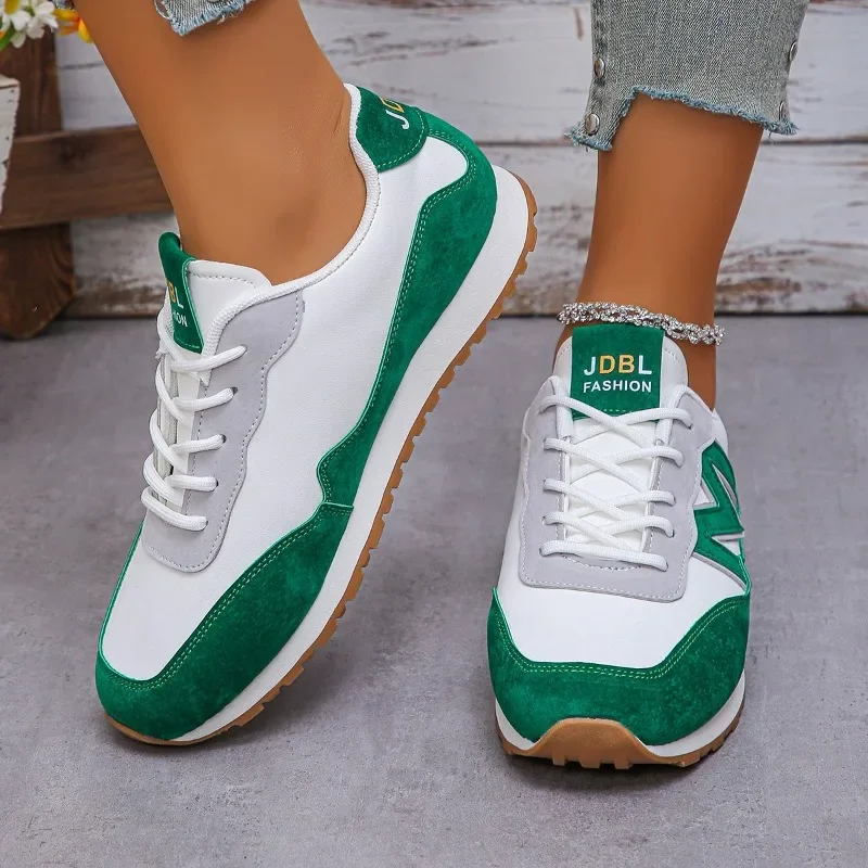 Women's Casual Lace-up Low Heel Sports Shoes 2025 Spring Autumn New Designer Brand Vulcanized Shoes Sneakers Zapatos De Mujer