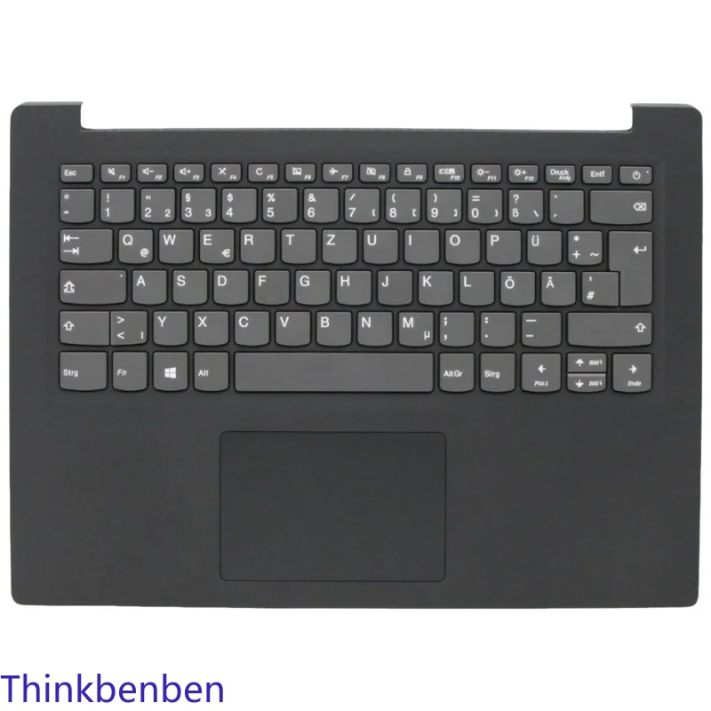 

DE German Keyboard Black Upper Case Palmrest Shell Cover For Lenovo S145 14 AST 14IKB 14API 14IGM 14IWL 14IIL 5CB0S17022