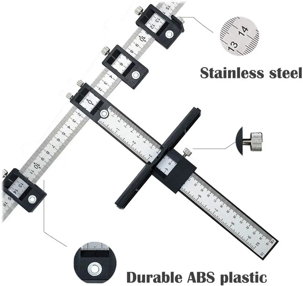 Деревообрабатывающий перфоратор, локатор оборудования шкафа, стальной сверлильный направляющий рукав, измерительный инструмент для установки ручек, ручек