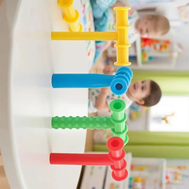 Kid Chewing Tube Speech Therapy Teeth Massager For Autism Sensory Speak Oral Muscle Rehabilitation Training Children Talk Tools