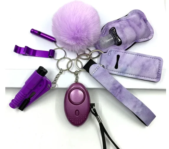 Self-Defense Wholesale Bulk Accessories Defensive Self Defense Keychain Set For Women For Girl Personal Security Self Defense