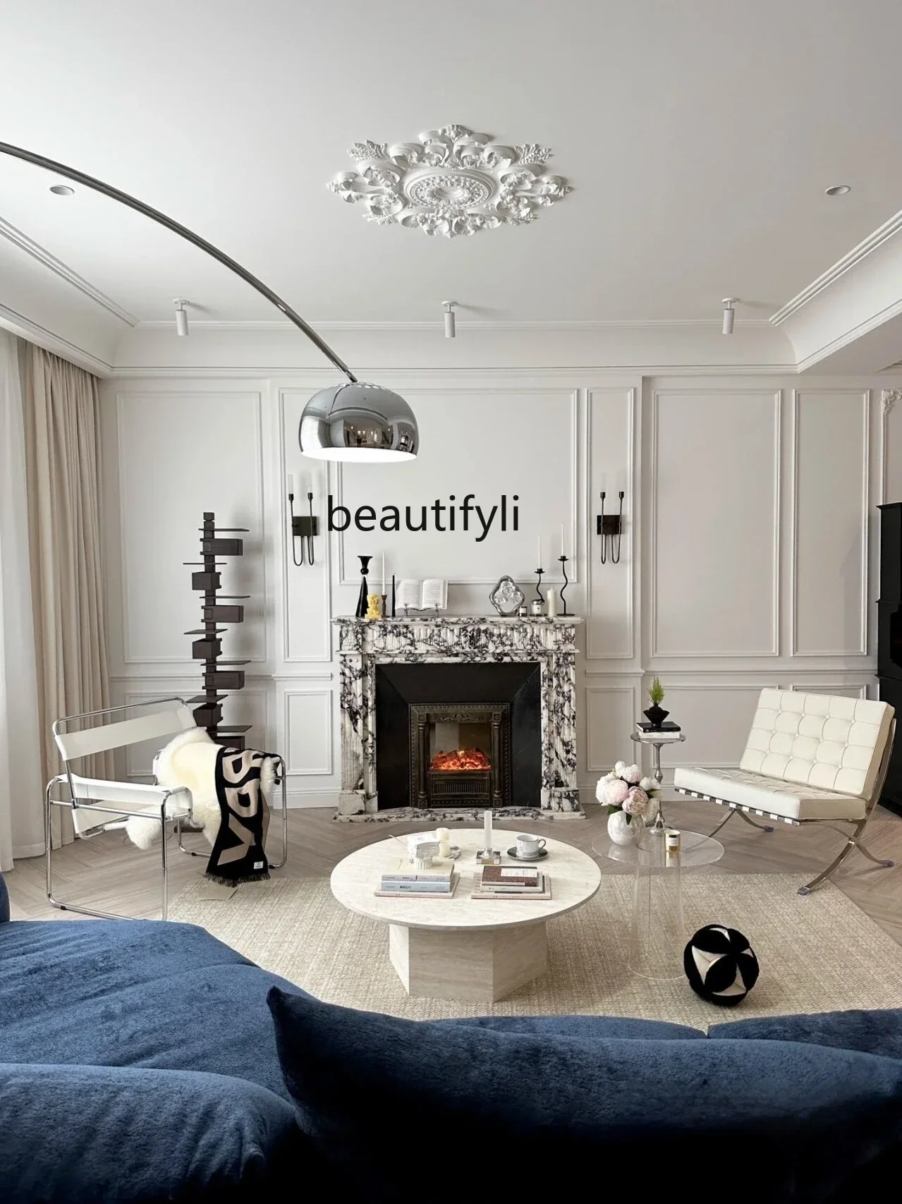 

Asmt51 ss Wabi Sand Wind Nordic Marble Травертин Журнальный столик Бытовая Современная Гостиная Многофункциональный Маленький Блок Круглый Кофе