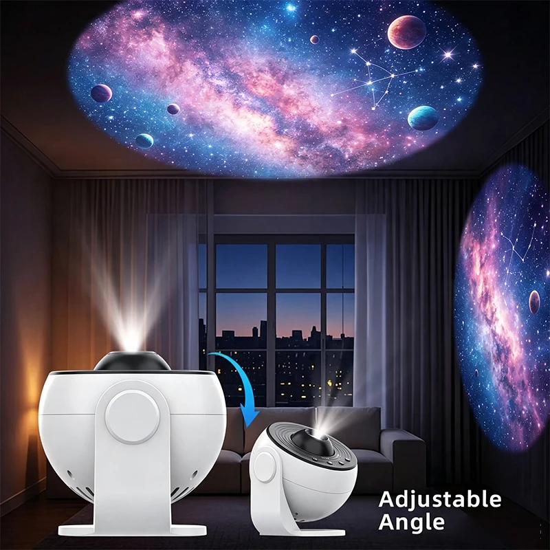 13 in 1 New Planetarium Star Projector Night Light With Bluetooth 360° Rotating HD Galaxy Nebula Projector For Bedroom Decor