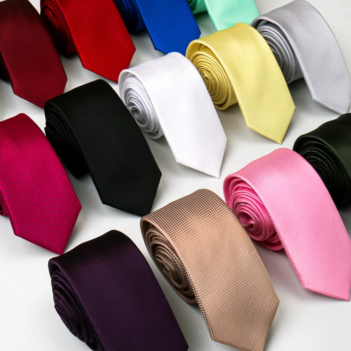 Skinny Tie Men - Gravata HUISHII 6CM para Homens, Gravata