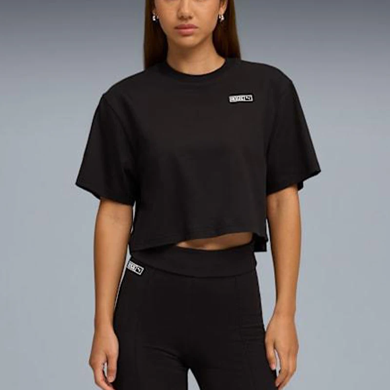 

Puma genuine 2025 Autumn Women's Casual Short Hooded Sports Short Sleeve 633806-01