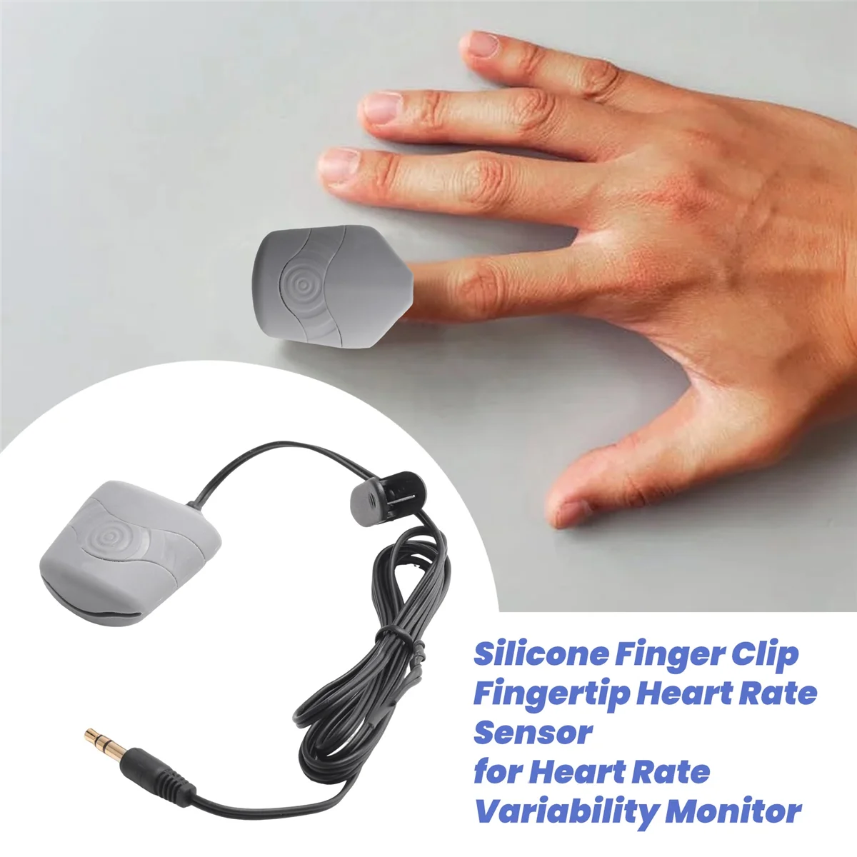 カーディオフィットネス用心拍数モニター、シリコンフィンガークリップ、指先センサー、変動モニター