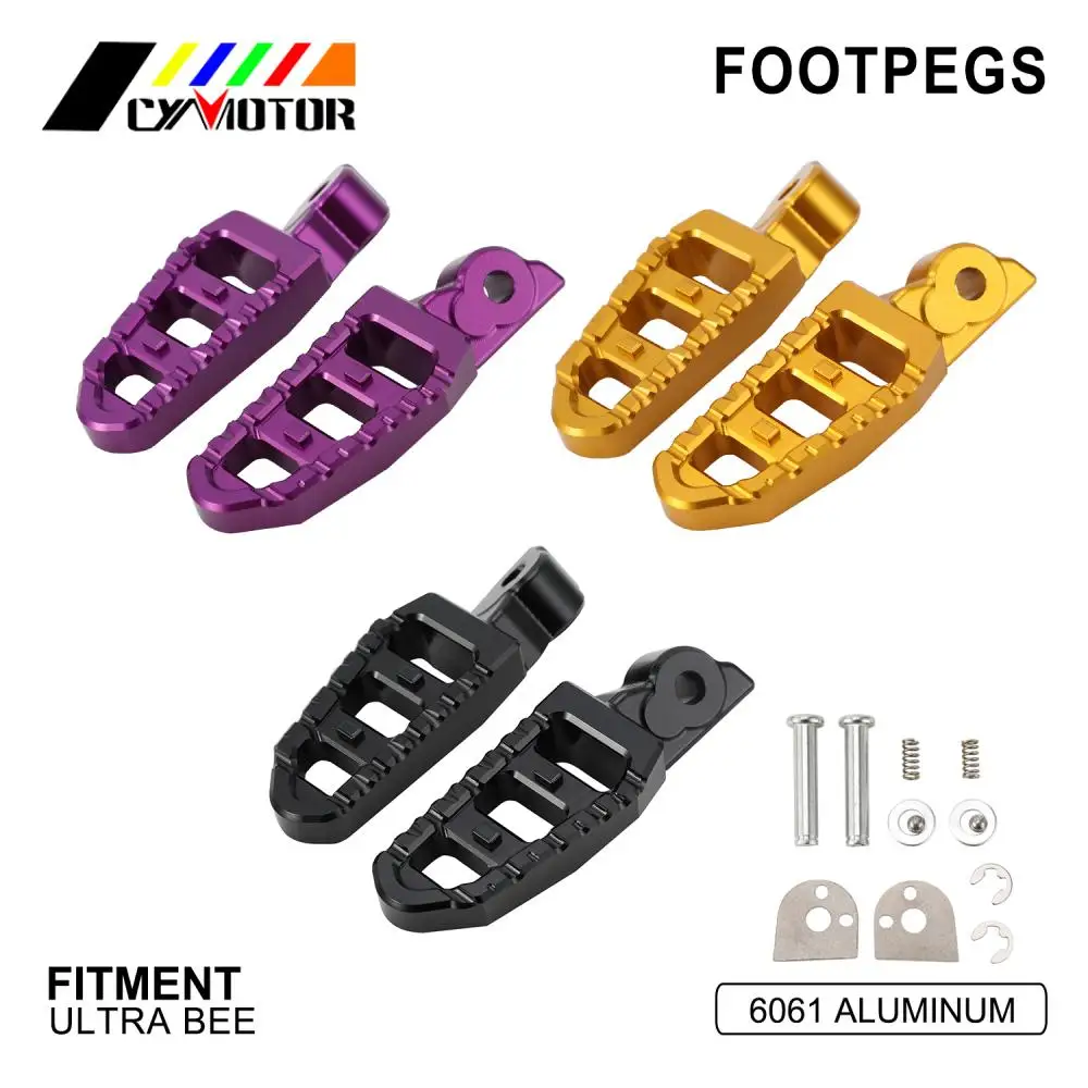 Rear FootPegs Footrests Foot Pedals Foot Pegs For ULTRA BEE Ultrabee Electric Motorcycle CNC Aluminum Enduro Motocross Dirt Bike