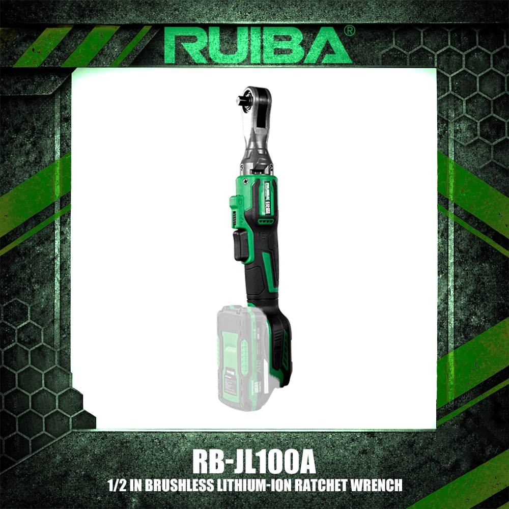 RUIBA RB-JL100A/RB-JL100AL 1/2 IN Brushless Lithium-Ion Ratchet Wrench Power Tools Multifunctional Right-Angle Wrench