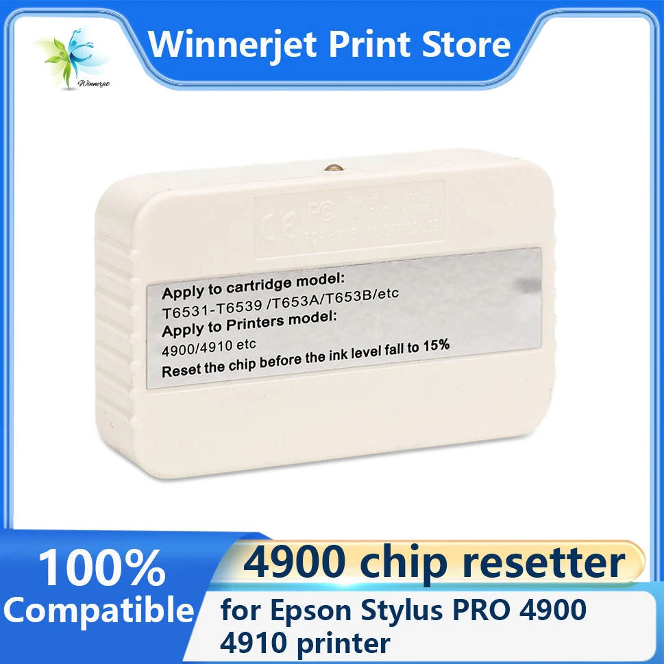 Winnerjet 4900/4910 Chip Resetter for Epson Stylus PRO 4900 Printer Resettable 4900 4910 One Time Use Chip