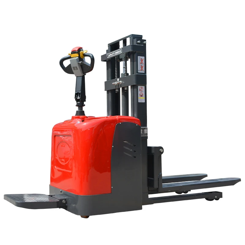 

Electric Forklift Lithium Pallet Stacker 2ton Walkie Electric Stacker Lift Full Electric Forklift for Distribution Center