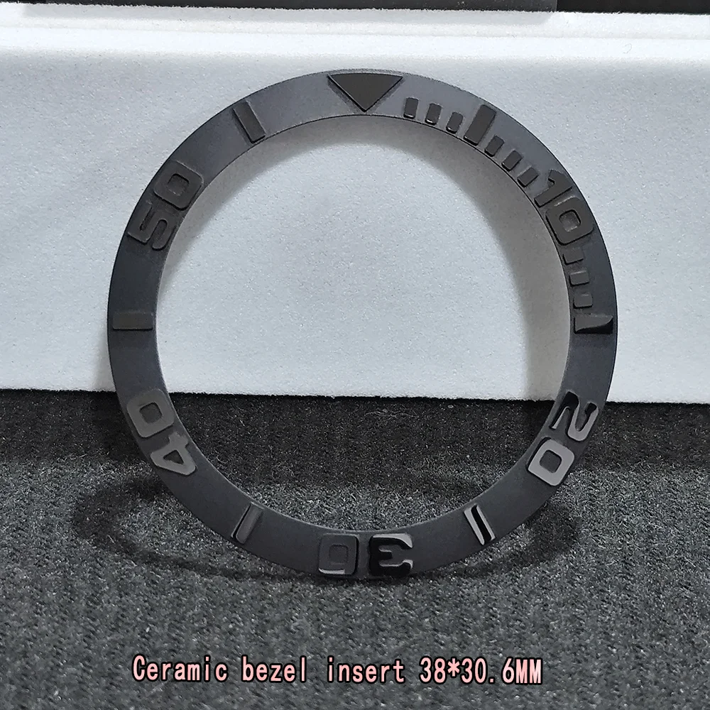 Tilt 38 * 30.6MM  Watch Bezel Ceramic GMT And Diving Watchs Inserts Suitable For 40MM Replacement of Accessories Fashionistas