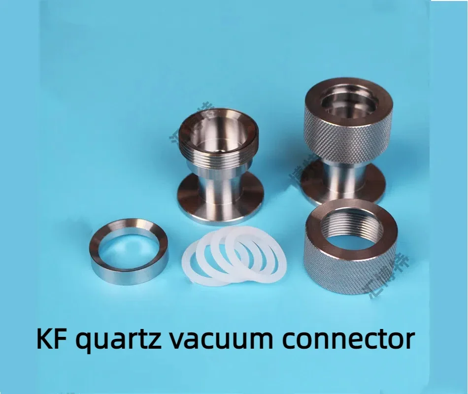 KF16/25 Stainless Steel Vacuum Gauge Joint Quartz Tube Seal Tube Tube Tube Tube Tube Type Furnace Tube Sealer Flange Tube Plug