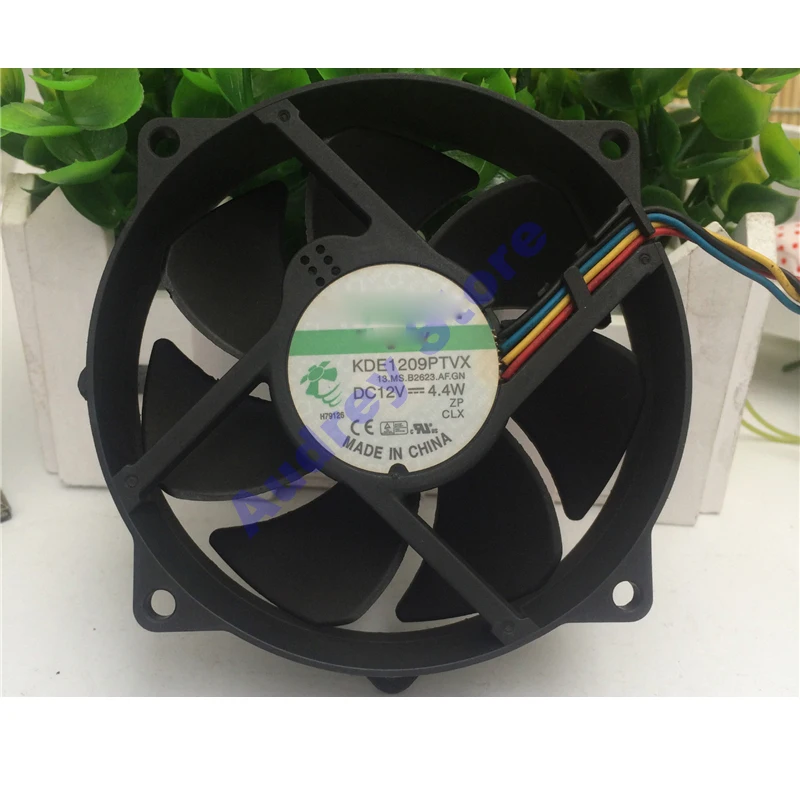 9025 KDE1209PTVX 12V 4.4W 9cm Round 4-pin maglev fan 4200rpm air blower