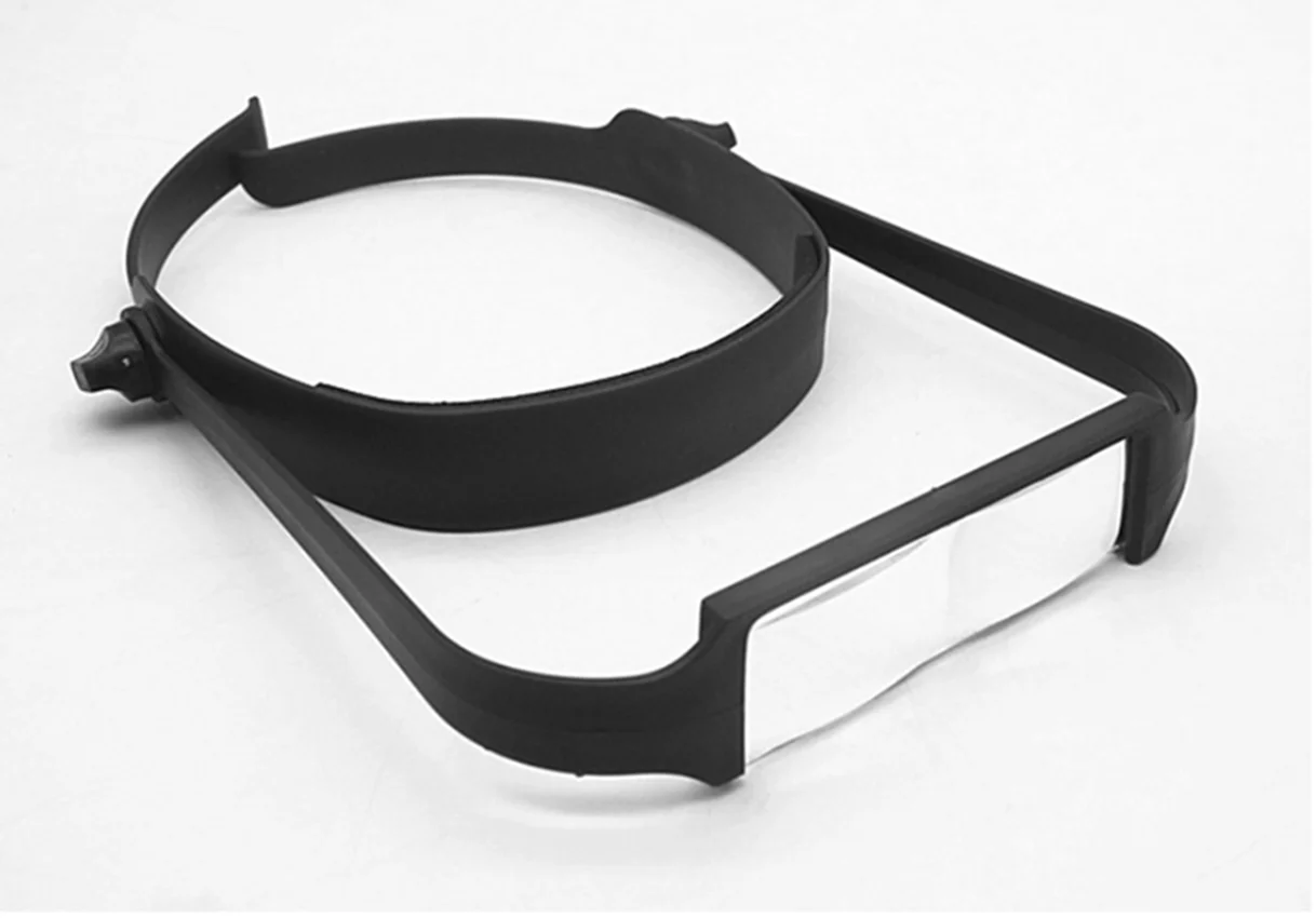 

Hands Free Magnifier Helmelt Magnifying Glass Loupe 4Set Dual Auxiliary Lens for Reading Craft Low vision Aids Parents Gift Box