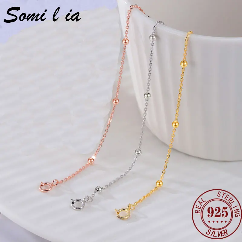 

SOMILIA New Fashion 18K Gold Bracelet S925 Sterling Silver Bracelet Glitter Bracelet High Jewelry Lady Strap Jewelry Gift