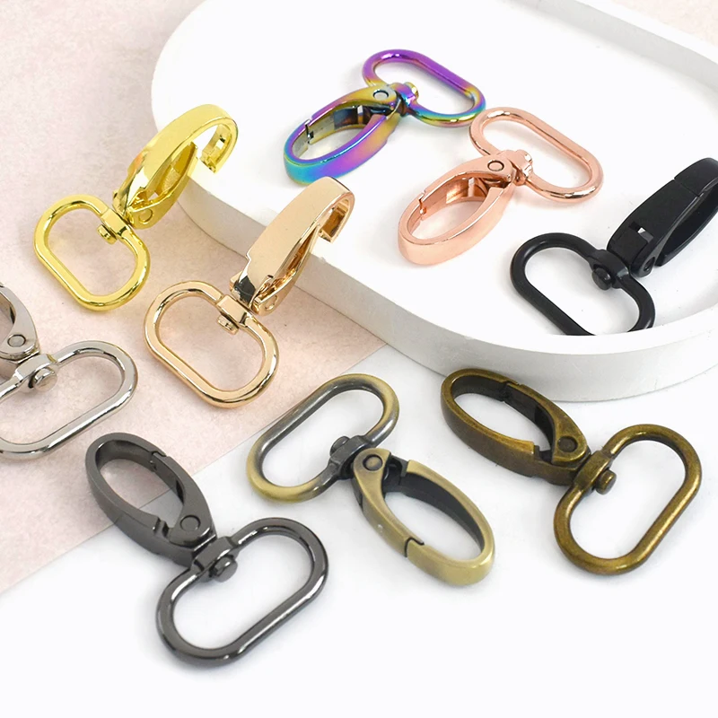 

5-20Pcs 25mm Metal Bag Strap Buckles Carabiner Swivel Lobster Clasp Keychain Snap Hook Leather Handbag DIY Sewing Accessories