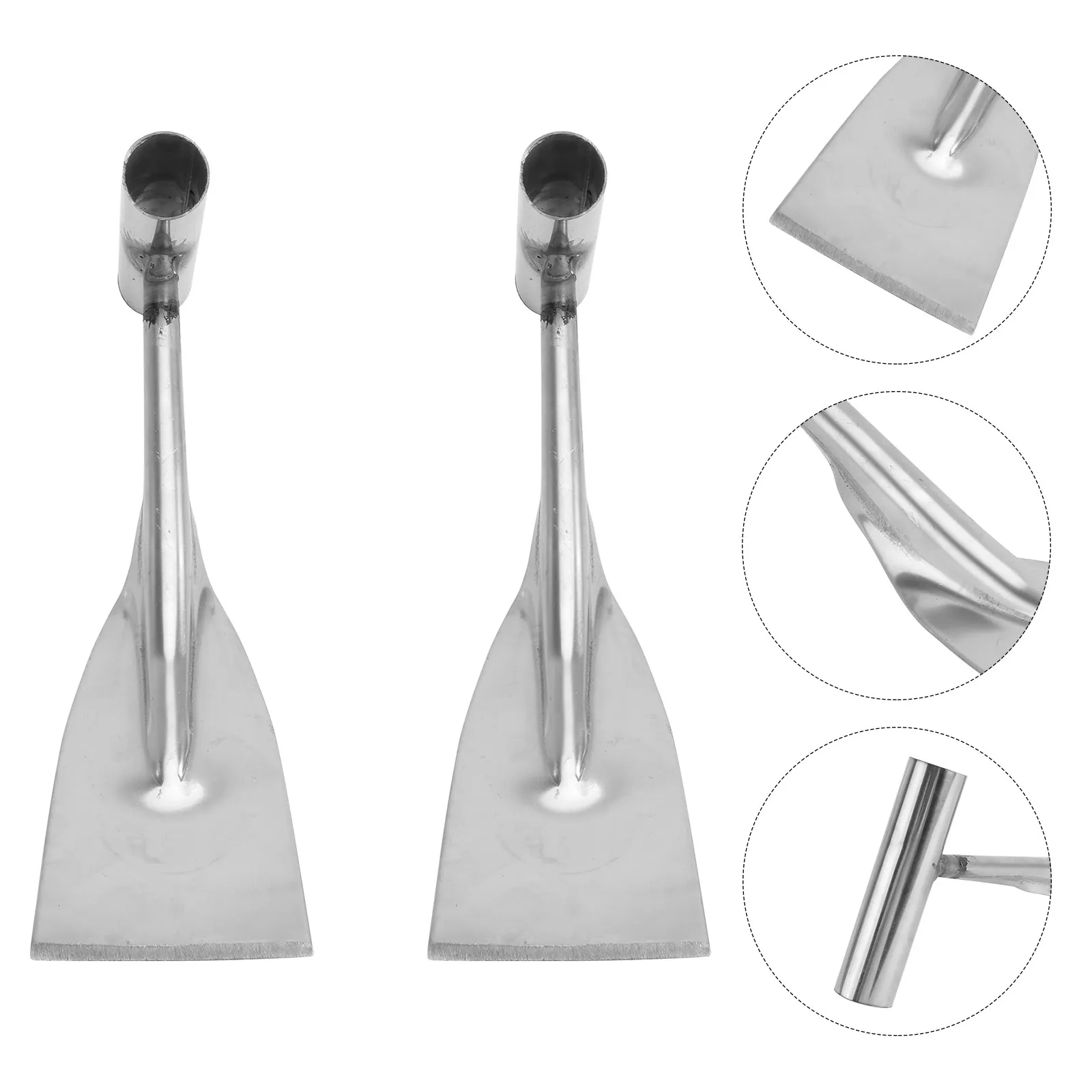 

Набор из 2 садовых лопаток из нержавеющей стали: многофункциональные, легкие, для посадки, прополки и культивации.